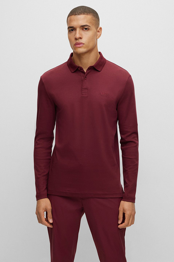 POLO ΜΠΛΟΥΖΑ BOSS - 654 ΜΠΟΡΝΤΩ